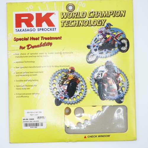 สเตอร์หลัง RK 520x43T สีทอง