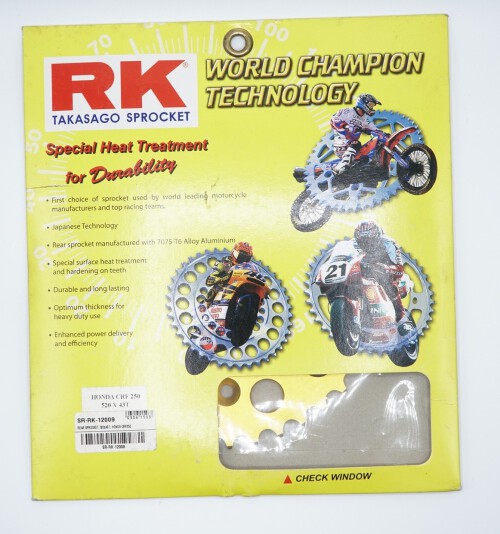 สเตอร์หลัง RK 520x43T สีทอง