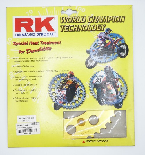 สเตอร์หลัง RK 520x45T สีทอง