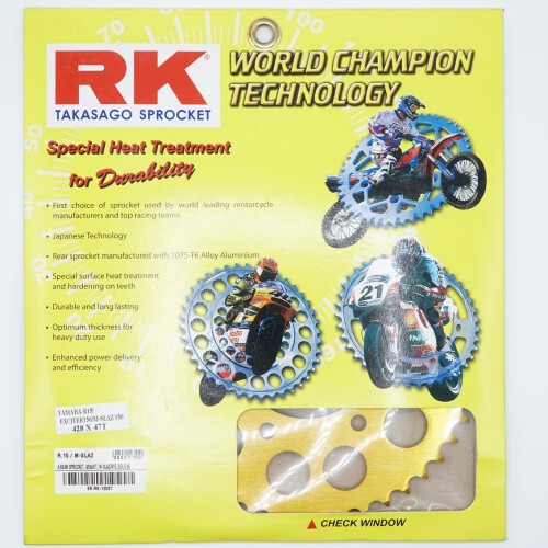 สเตอร์หลัง RK 428x47T สีทอง