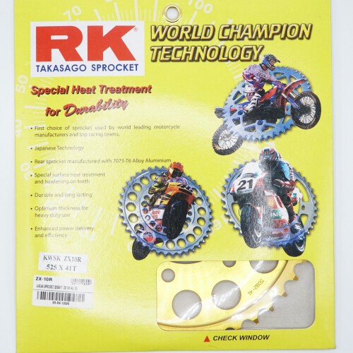 สเตอร์หลัง RK 525x41T สีทอง