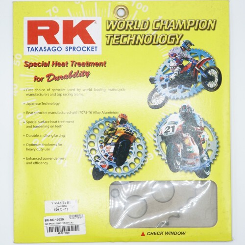 สเตอร์หลัง RK 520x47T สีเทา(Hard Anodized)