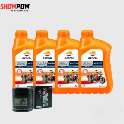 REPSOL MOTO SINTETICO 4T 10W40 + กรองน้ำมันเครื่อง