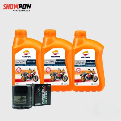REPSOL MOTO SINTETICO 4T 10W40 + กรองน้ำมันเครื่อง