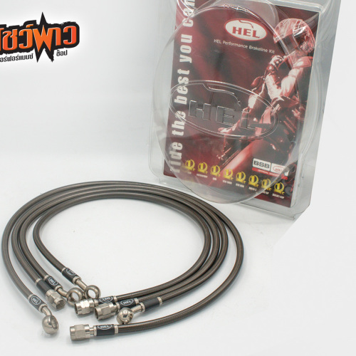 ชุดสายเบรกถักสแตนเลส HEL : ใส่ Yamaha X-MAX