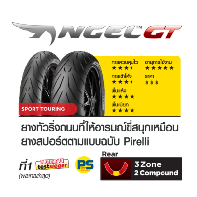 Pirelli Angel GT : 120/70ZR17+180/55ZR17