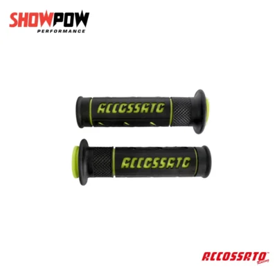 Accossato Hand Grips ดำ-เขียวมะนาว (ปลายเปิด)