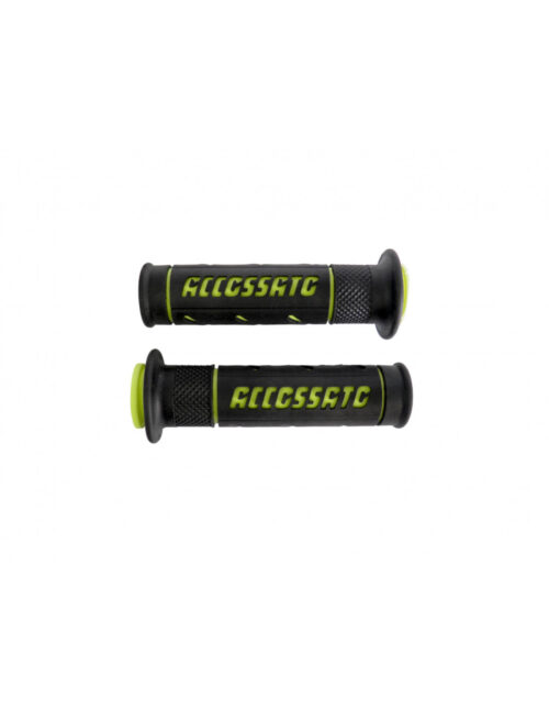 Accossato Hand Grips ดำ-เขียวมะนาว (ปลายเปิด)