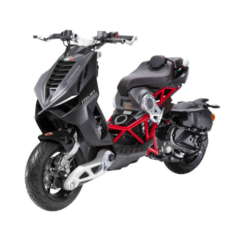 ITALJET BLACK WITH RED FRAME COLOR