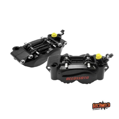 ACCOSSATO RADIAL BRAKE 4P CALIPER BILLET CNC (BLACK ANODIZED 100 MM.)