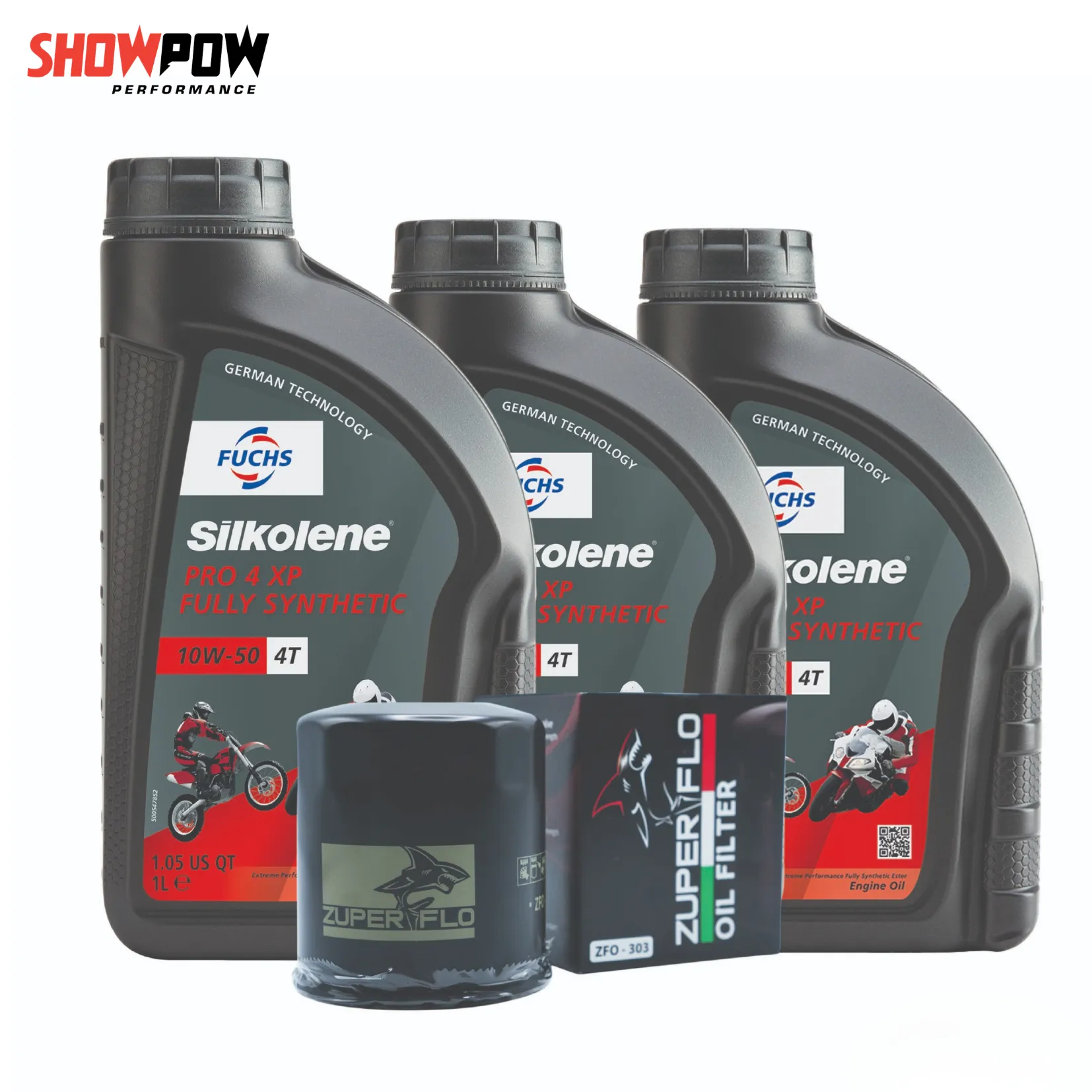 PRO 4 XP : Ester Based Fully Synthetic : 10W-40 XP + กรองน้ำมันเครื่อง