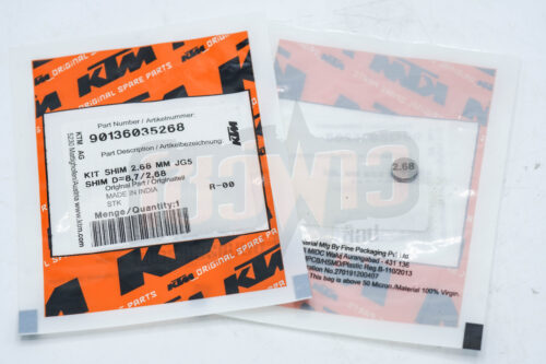 Shim D=8,7/2,68 200cc แผ่นชิมวาล์ว KTM 200 CC เบอร์ 8 ขนาด 2,68 200 cc.KTM
