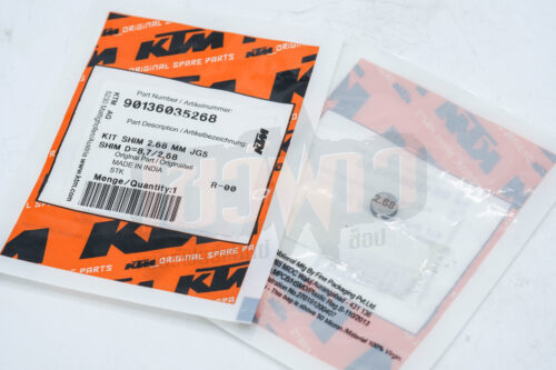 Shim D=8,7/2,68 200cc แผ่นชิมวาล์ว KTM 200 CC เบอร์ 8 ขนาด 2,68 200 cc.KTM - Image 3