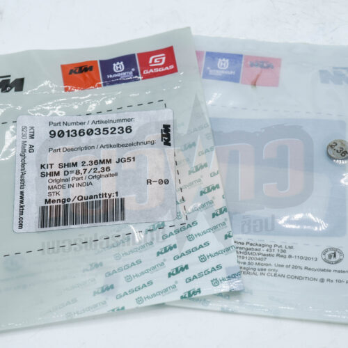 Shim D=8,7/2,36 200cc แผ่นชิมวาล์ว KTM 200 CC เบอร์ 8 ขนาด 2,36 200 cc.KTM