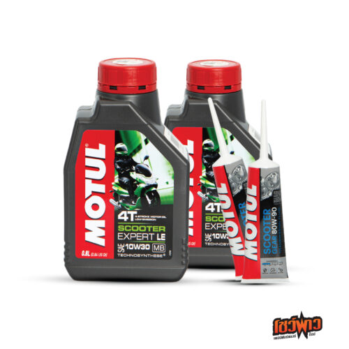 MOTUL 4T Scooter Expert LE 10W30 x2 + MOTUL GEAR OIL 80W90 x2