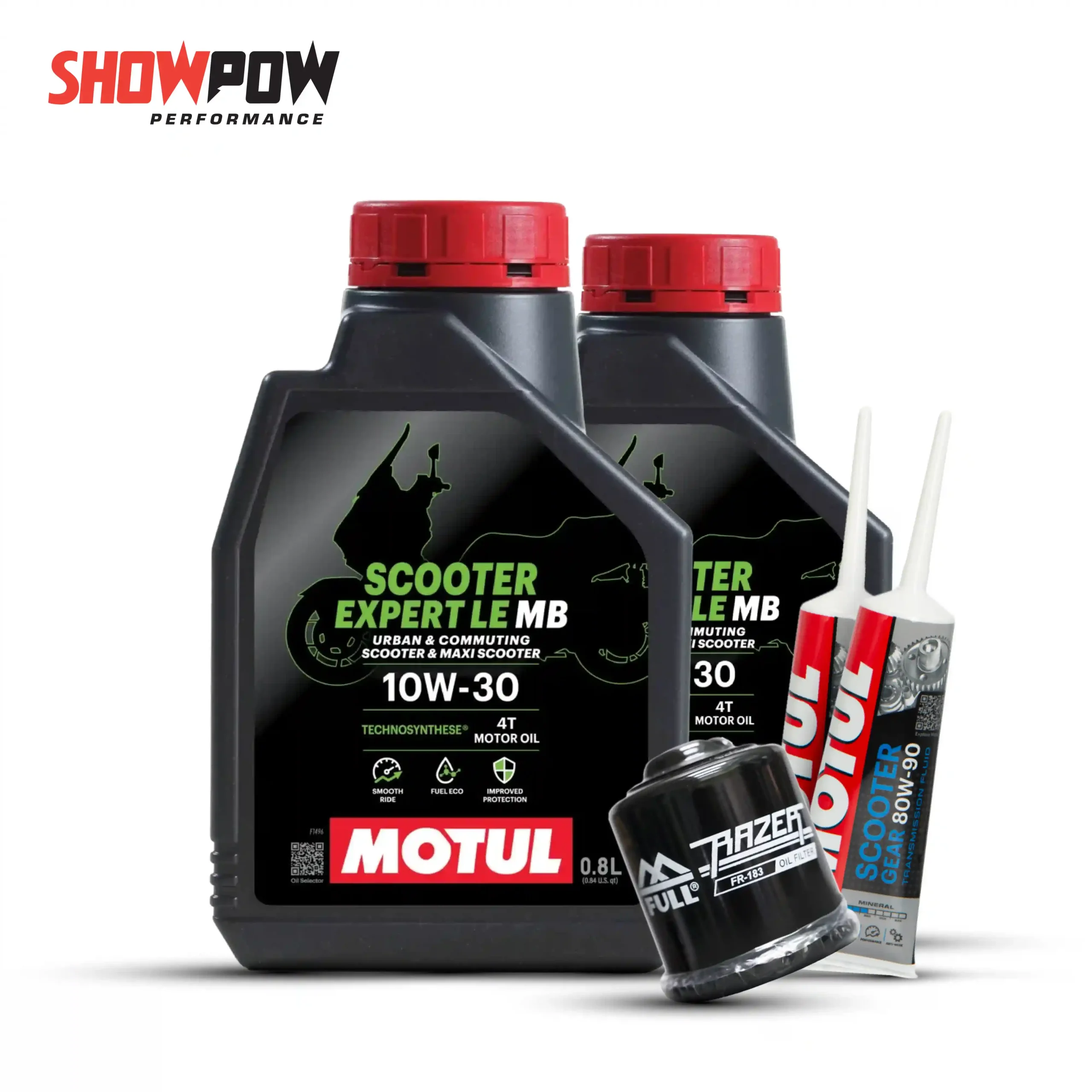 Motul SET3 น้ำมันเครื่อง x2 + เฟืองท้าย x2 + กรองน้ำมันเครื่อง x1 = 644-03