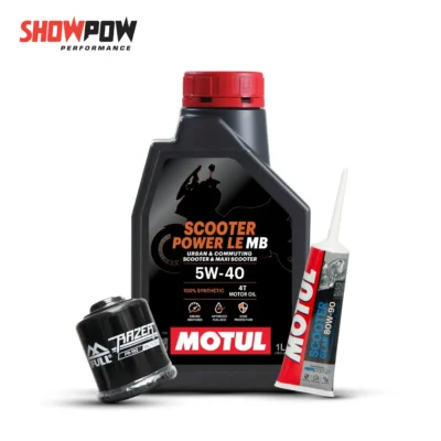 MOTUL SET1 น้ำมันเครื่อง x1 + เฟืองท้าย x1 + กรองน้ำมันเครื่อง x1 = 555-01
