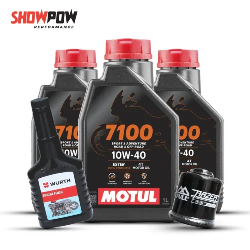 Motul SET3 4 ขวด + กรอง 1 ลูก + ฟลัชชิ่ง = 2,499-03