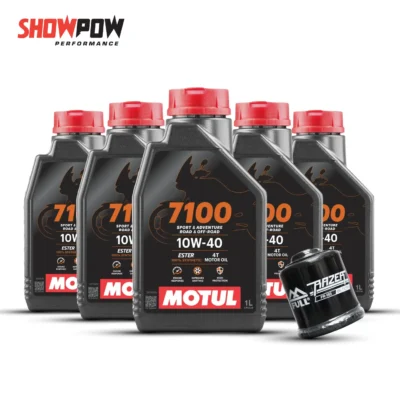 MOTUL 4T 7100 x5 + OIL FILTER x1