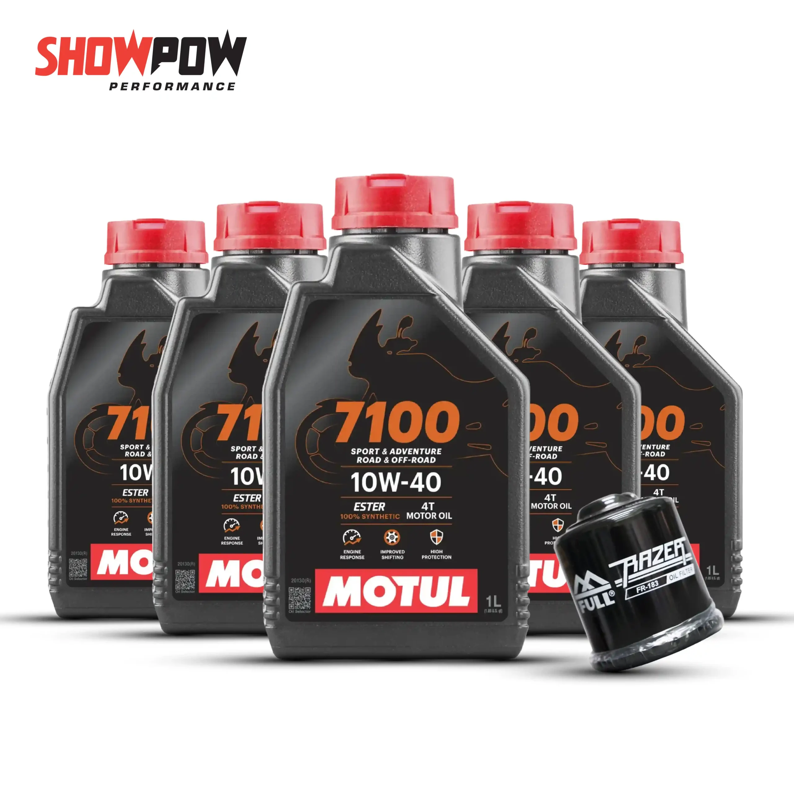 MOTUL 4T 7100 x5 + OIL FILTER x1