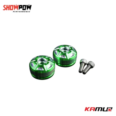 ปลายแฮนด์ Kamui สีเขียว ตรงรุ่น GIORNO+ / CLICK-160