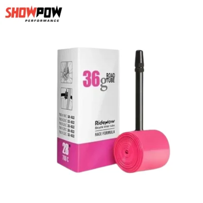 ยางในจักรยาน Ridenow ยางในเบา 19 กรัม ยางในสีชมพู ride now ยางในเสือหมอบ (ดิสก์เบรค) 65mm