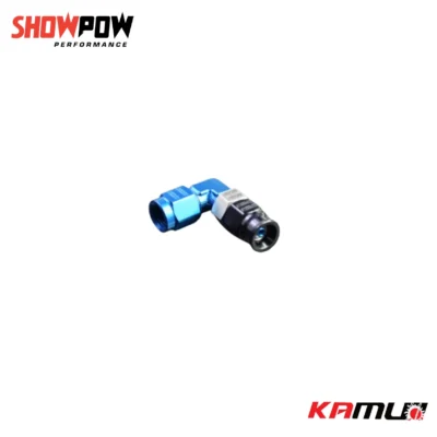 หัวสายเบรค CNC90 องศา น้ำเงิน KAMUI