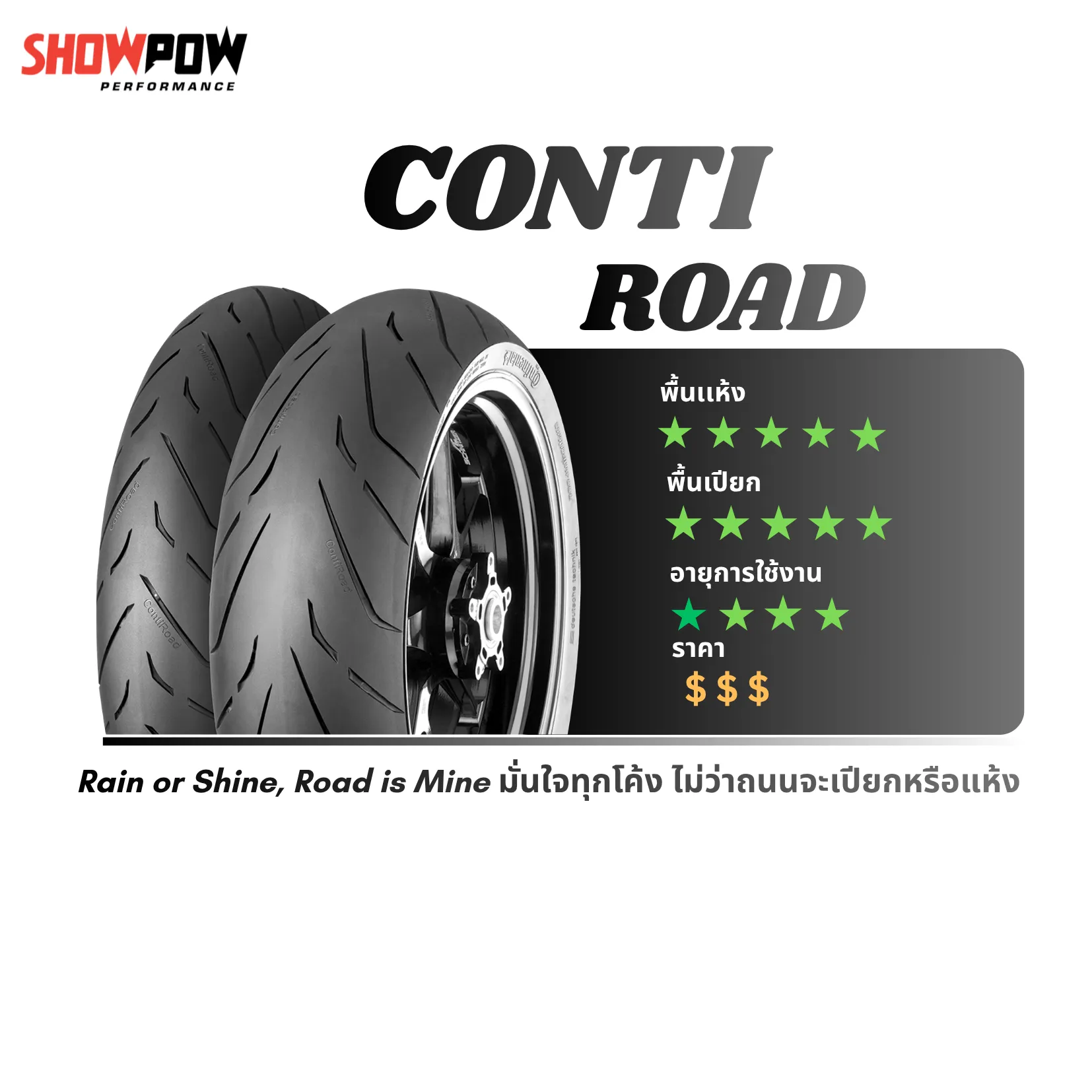Continental Contiroad : 100/80-17+140/70-17